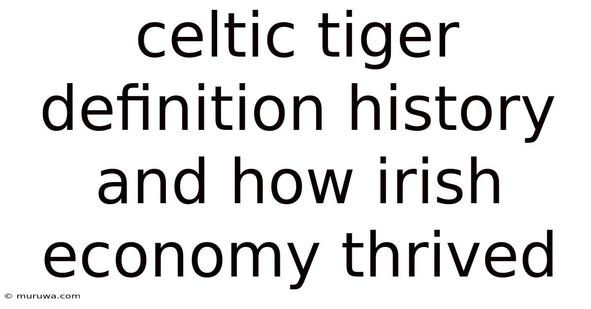 Celtic Tiger Definition History And How Irish Economy Thrived Celtic Tiger Definition History And How Irish Economy Thrived