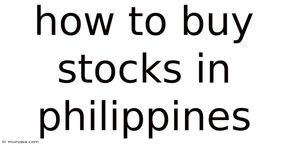 How To Buy Stocks In Philippines