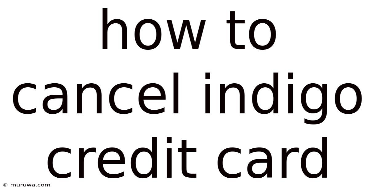 How To Cancel Indigo Credit Card How To Cancel Indigo Credit Card