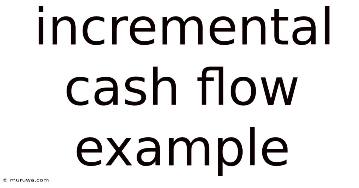 Incremental Cash Flow Example